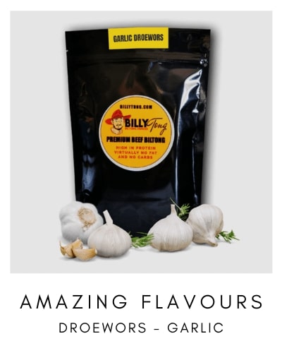 Biltong Amazing Flavours Droewors Garlic