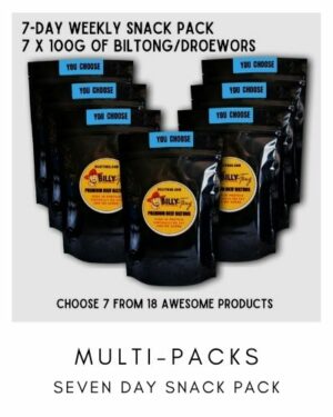 7-Day Weekly Snack Pack Of Biltong